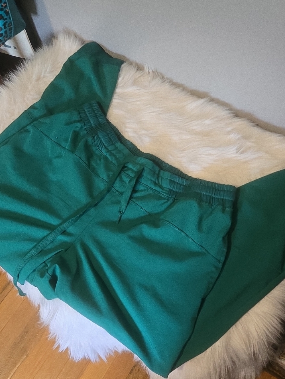 Emerald Green Drawstring Jogger Pants